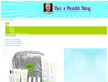 Tablet Screenshot of bevshealthblog.com